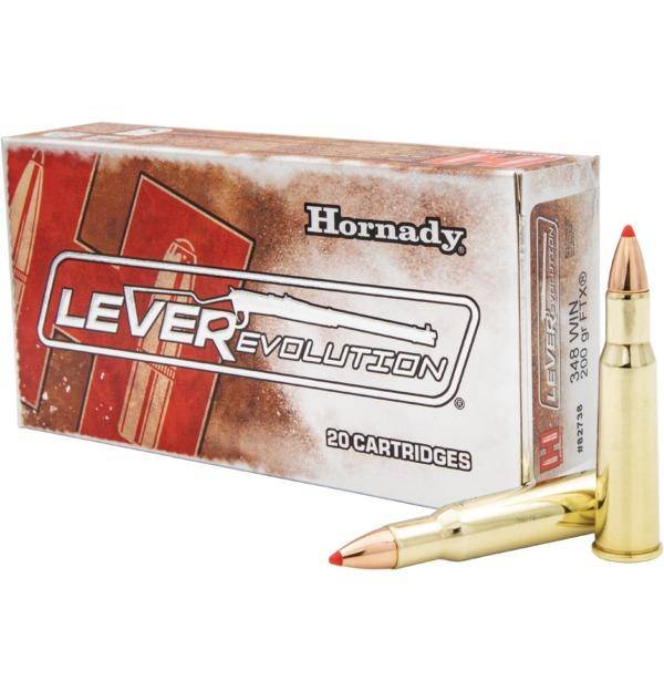 Hornady LEVERevolution Rifle Ammunition .348 WIN 200 gr FTX 2560 fps 20/ct