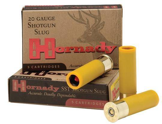 Hornady SST Slug 20 ga 2 3/4"  250 gr Slug 1800 fps - 5/box