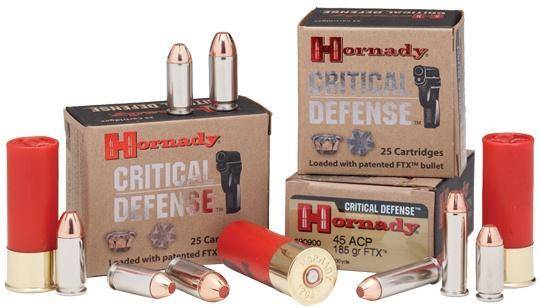 Hornady Critical Defense Handgun Ammo .357 Mag 125 gr FTX 1500 fps 25/box