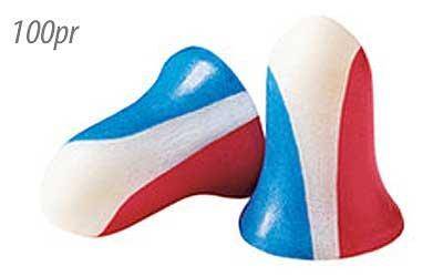 Honeywell Howard Leight USA Shooters Earplugs100 pair pack Red/White/Blue