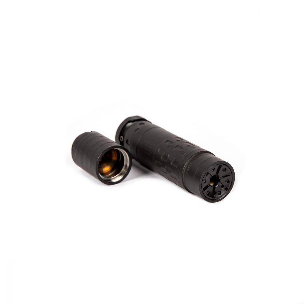 SilencerCo Omega 36M Rifle Suppressor 5.7MM x 28 to 9MM Stainless Steel/Titanium