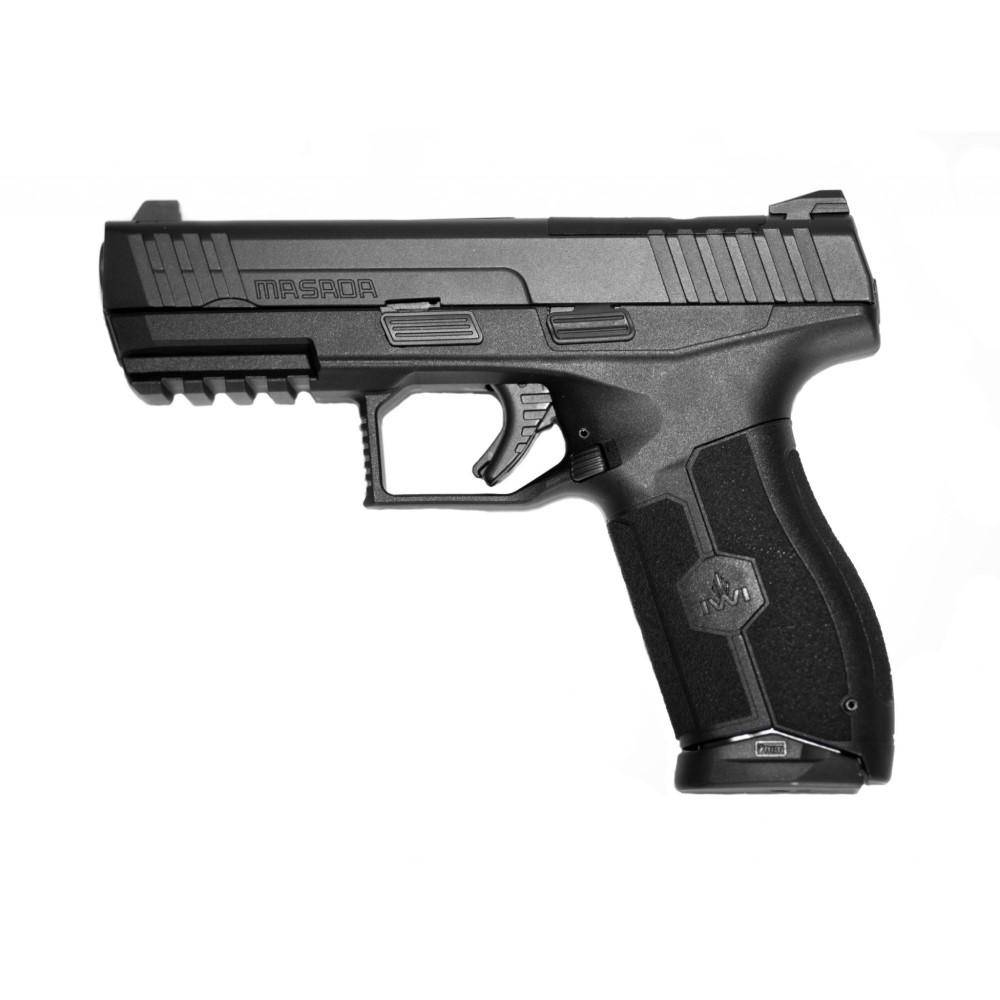 IWI MASADA Pistol 9mm 2 10/rd Magazines 4.1" Barrel Black 3-Dot Sight Night Sights