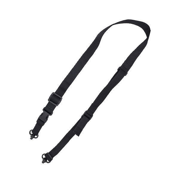 TacShield Warrior 2n1 Sling Padded Web Quick Adjuster QD Push Button Swivel Black