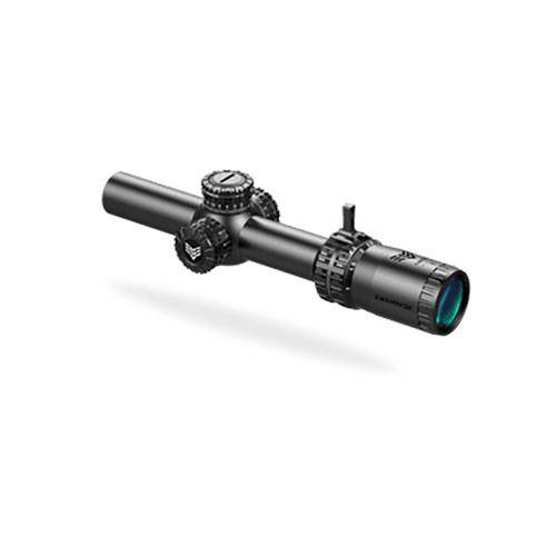 Swampfox Arrowhead LPVO Series Rifle Scope - 1-8x24 30mm SFP Red Guerrilla Dot BDC Long - Black