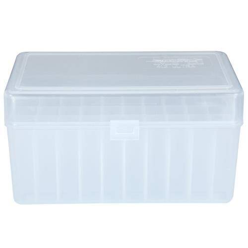 Berry's Mfg 412 Clear Ammo Flip Top Box  Holds 50 Rounds -  .300 Ultra