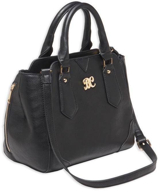 Bulldog Satchel Style Conceal Carry Purse W/ Holster - Black W/ Black Trim
