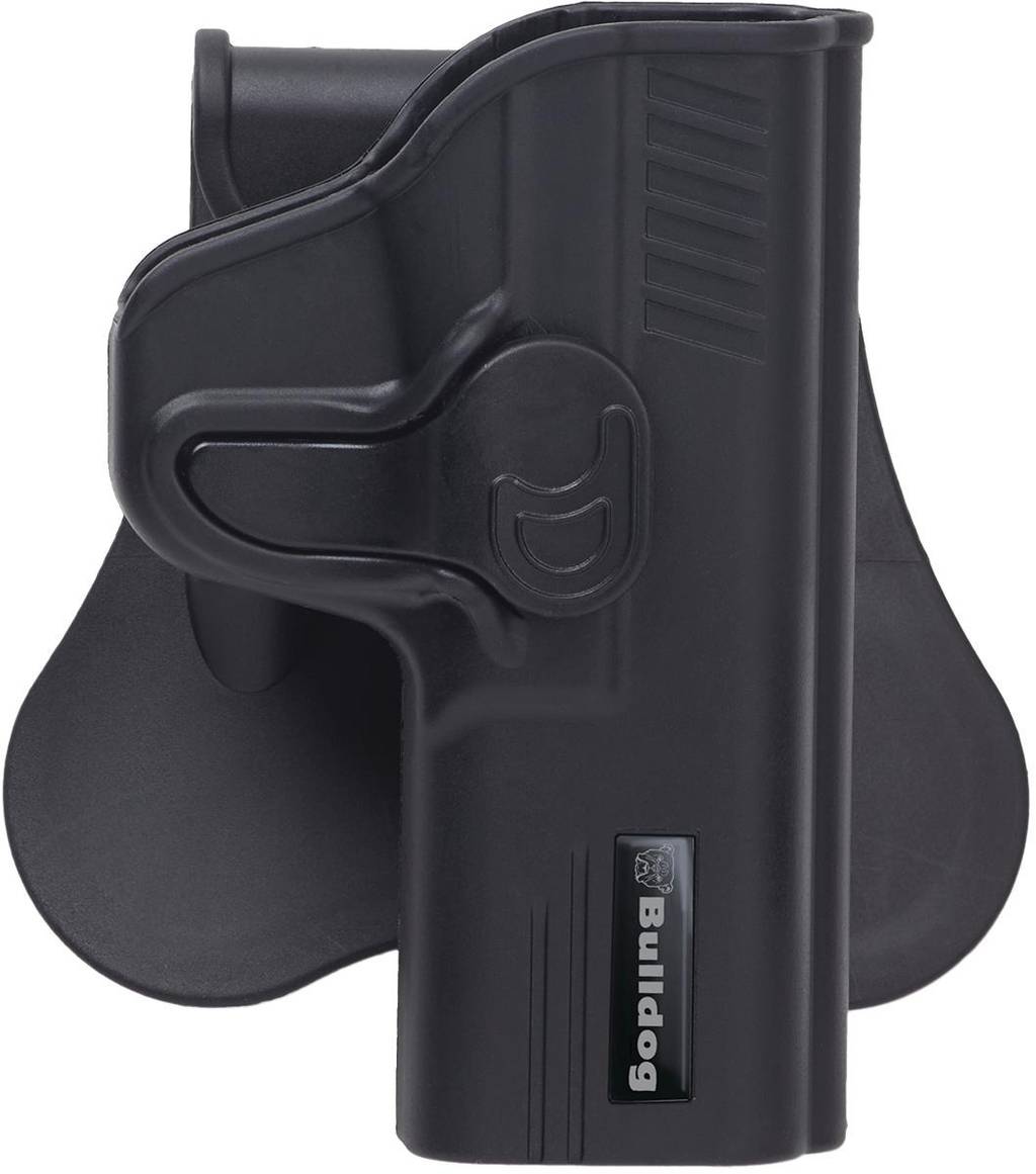 Bulldog Rapid Release Polymer holster w/paddle - RH only Fits S&W M&P Shield