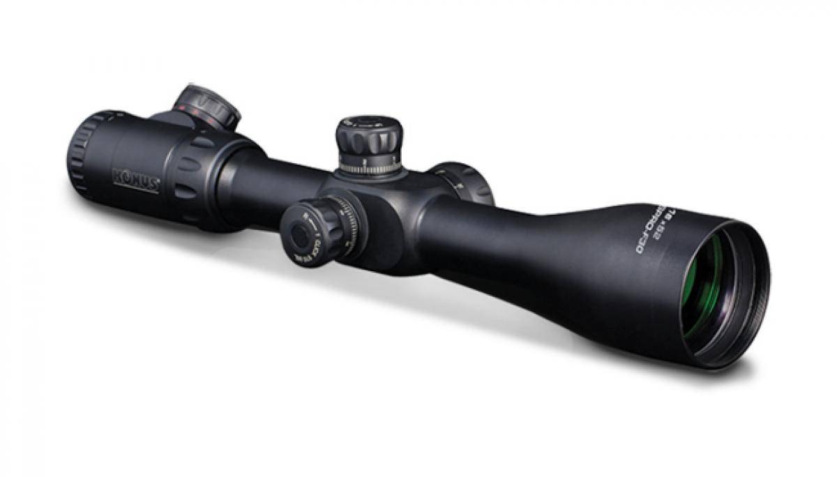 Konus 3-12x44 Riflescope With Illuminated Reticle - 30mm Tube Ballistic Reticle For Precision Shooting