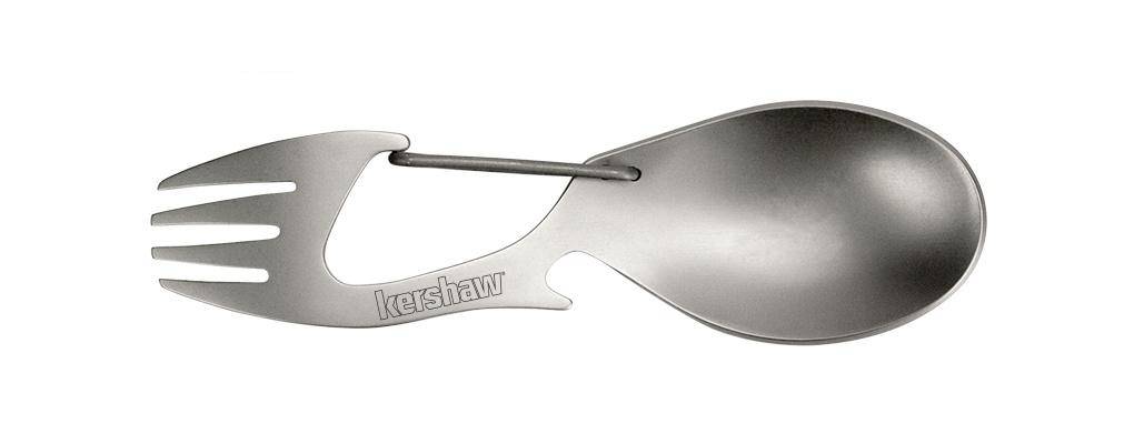 Kershaw Ration Camping Spoon & Fork Multi-tool (Clampack) - 4.6 in. Length