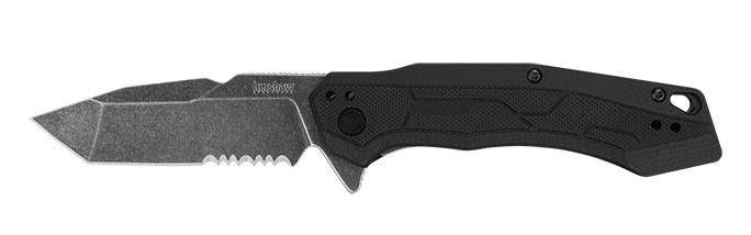 Kershaw Analyst Tanto Assisted Folding Knife Black FRN (3.25" BW Serr)