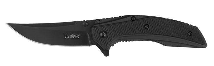 Kershaw Outright A/O Frame Lock Knife Black G-10/Steel (3" Black)
