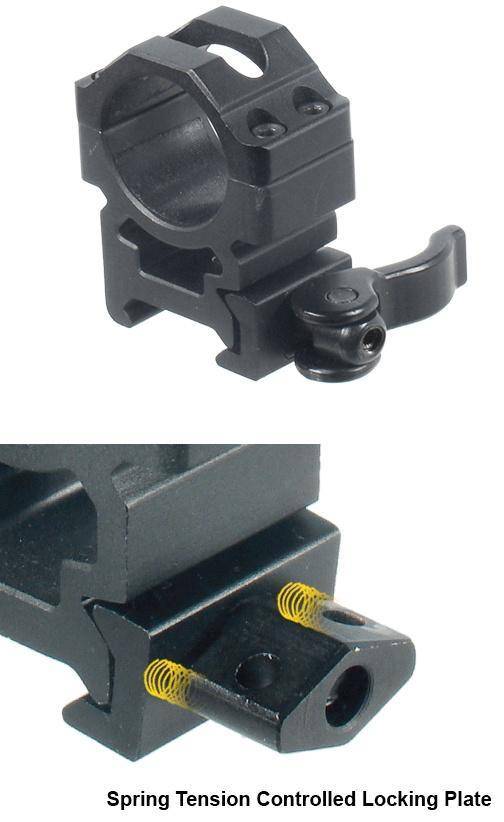 Leapers UTG 2-Piece Max Strength LE Grade Picatinny Rings - 22mm Width 1"  - Medium