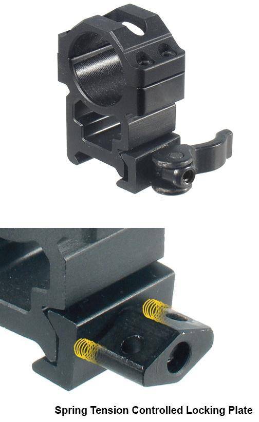 Leapers UTG 2-Piece Max Strength LE Grade Picatinny Rings - 22mm Width 1" - High