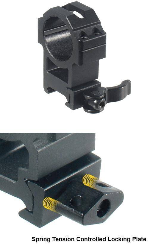 Leapers UTG 2-Piece Max Strength LE Grade Picatinny Rings - 22mm Width 30mm -  High