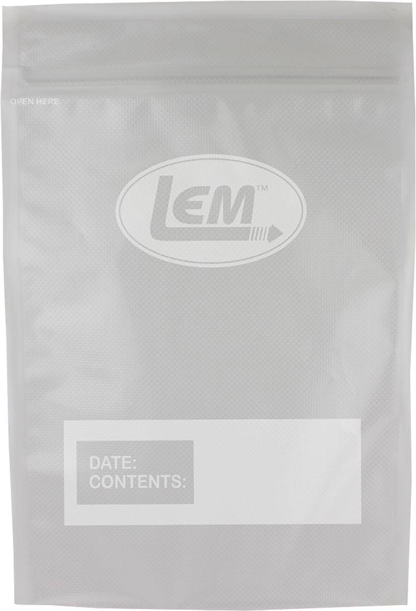 LEM Products MaxVac Zipper Top Vacuum Bags Gallon Size 11"x16" - 20/ct