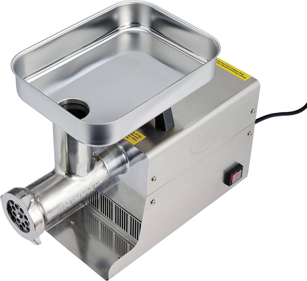 LEM Products #12 Big Bite Stainless Steel Electric Grinder
