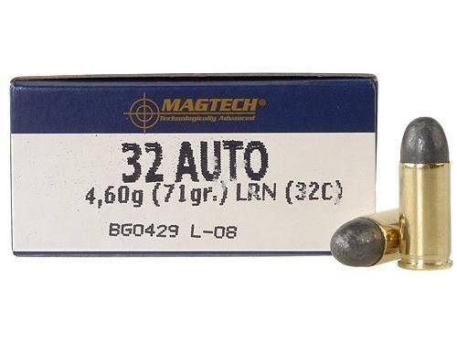 MagTech Handgun Ammunition .32 ACP 71 gr LRN 905 fps 50/ct
