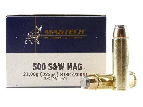 MagTech Handgun Ammunition .500 S&W 325 gr JSP 1801 fps 20/ct