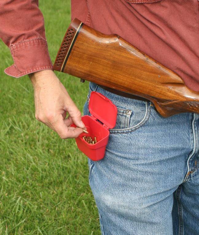 MTM Red Ammo Belt Pouch for 22LR to 9mm
