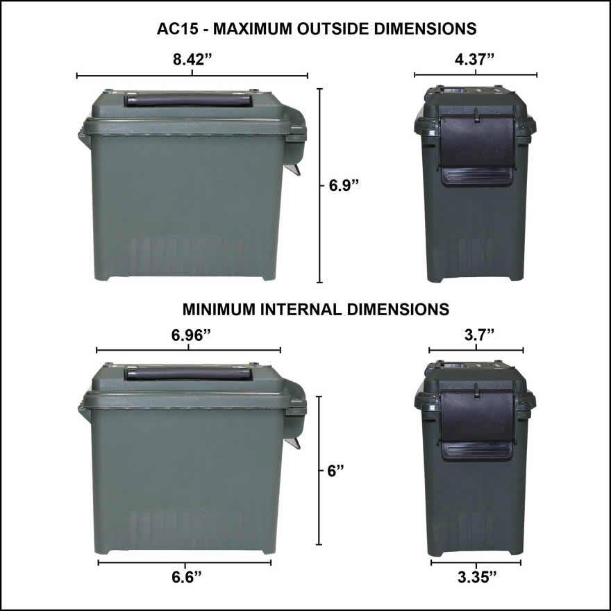MTM Ammo Can Mini for Bulk Ammo - FDE