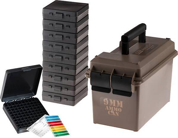 MTM AC50 9mm Ammo Can with 10-P1009 Dark Earth