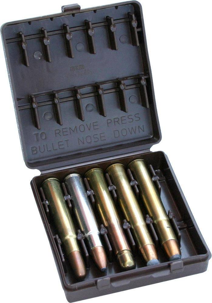 MTM African Big Game Ammo Wallets Carrier 378 Wby - 500 Nitro Brown