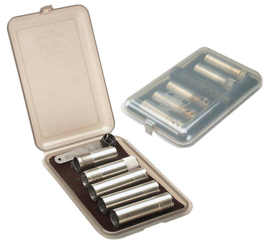 MTM Choke Tube Case for 6 Extended Tubes Clear Smoke