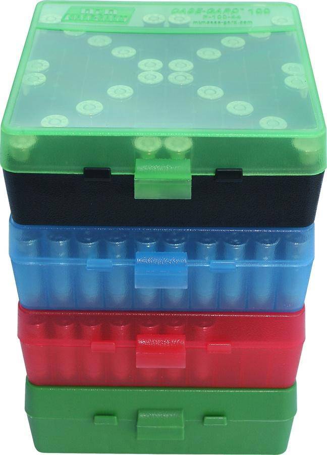 MTM P-100-45 Flip-Top Ammo Box 40 10mm 45 ACP 100 Rounds Green