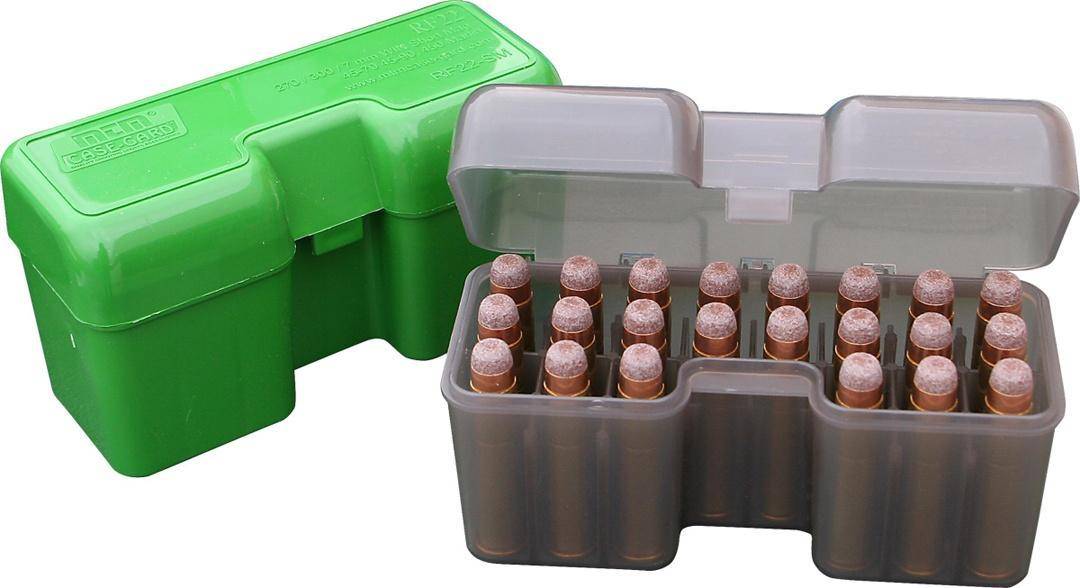 MTM Case-Guard RF-22LM Series Flip Top Rifle Ammo Box Green