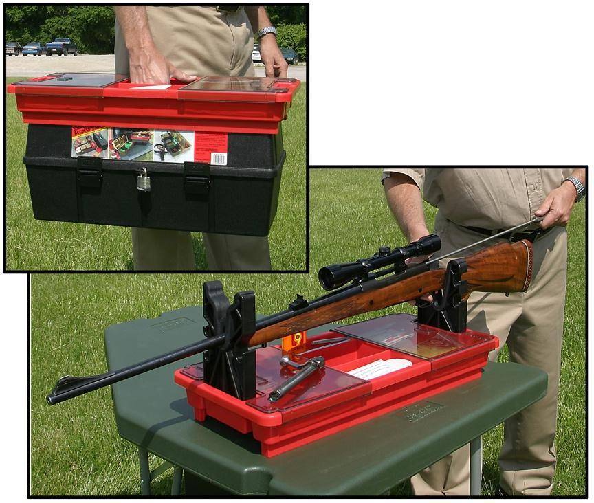 MTM Portable Rifle & Shotgun Maintenance Case Red