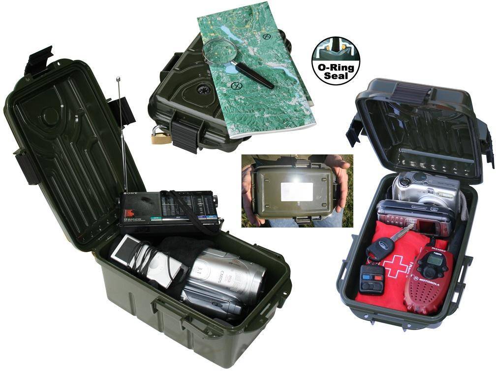 MTM Survivor Dry Box MTM 9.8" x 6.8" x 4.8" Survivor Dry Box Forest Green