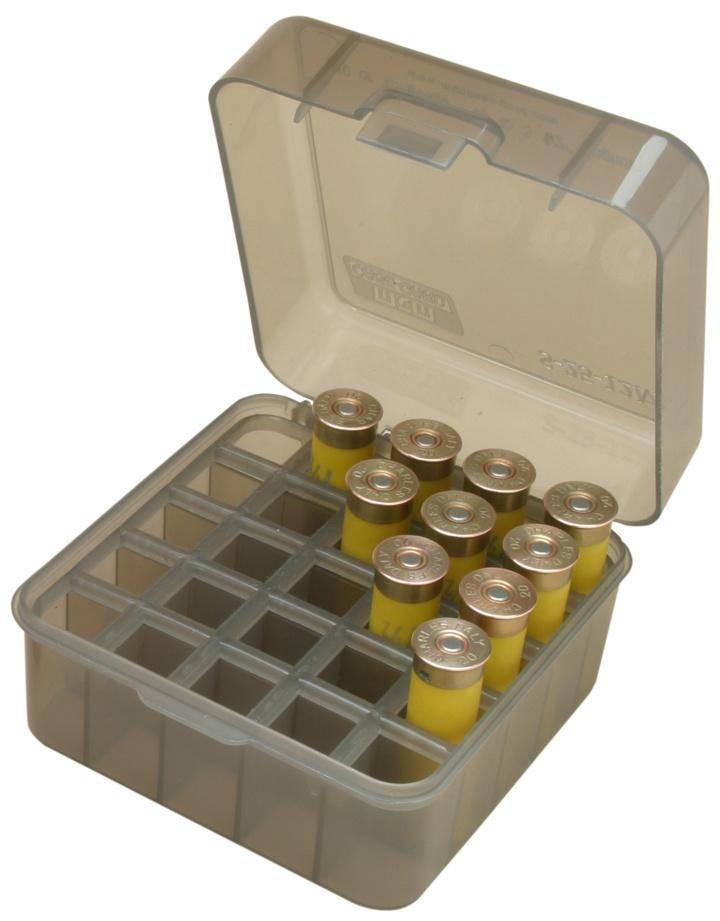 MTM Dual Gauge Shotshell Case Clear Smoke