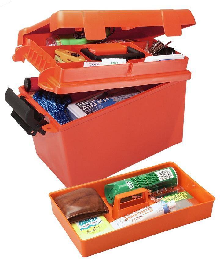 MTM 15" x 8.8" x 9.4" Sportsmen's Plus Utility Dry Box Orange
