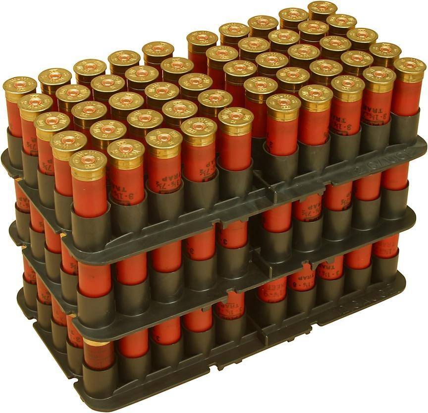 MTM Shotshell Tray 50 Rounds Black
