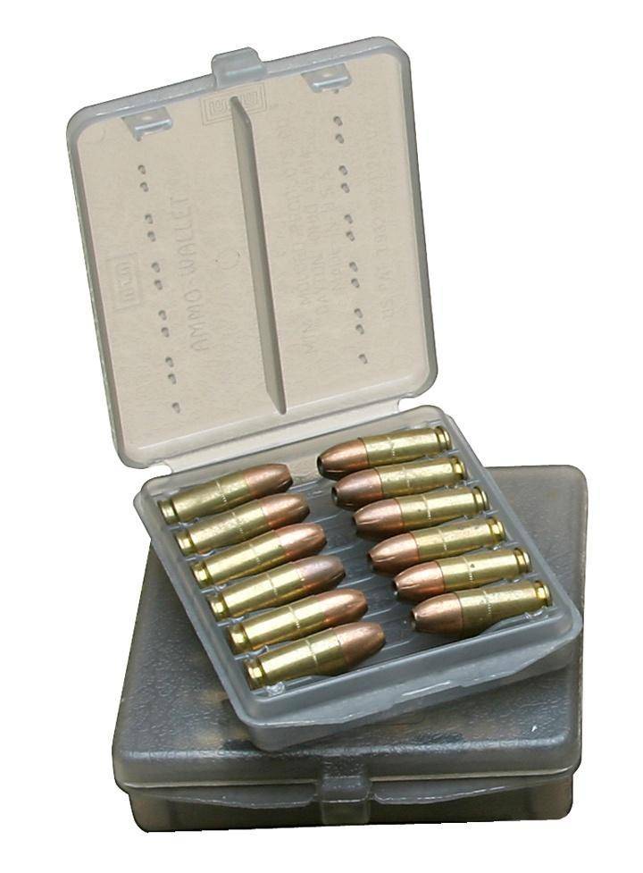 MTM 18 Rounds Case-Gard Ammo Wallet 44 Rem Mag/44 Special Clear Smoke