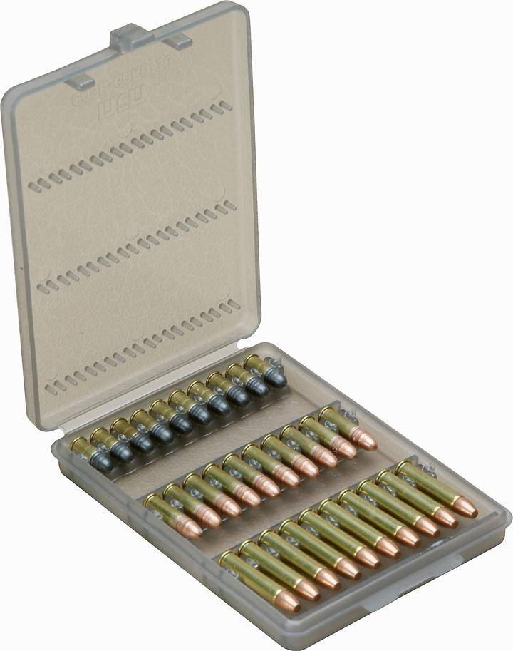 MTM 30 Rounds Case-Gard Ammo Wallet for Long Rifle .22 Mag Clear Smoke