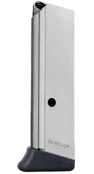 Mec-Gar Walther PPK/S .380 Magazine Finger Rest Floorplate Nickel 7/rd