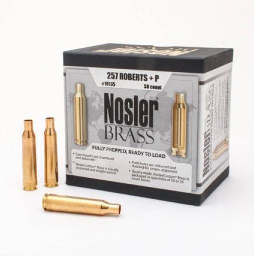 Nosler Unprimed Brass Rifle Cartridge Cases .280 Ackley Improved 50/ct