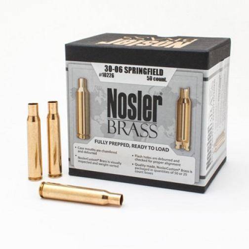 Nosler Unprimed Brass Rifle Cartridge Cases .30-06 Sprg 50/ct
