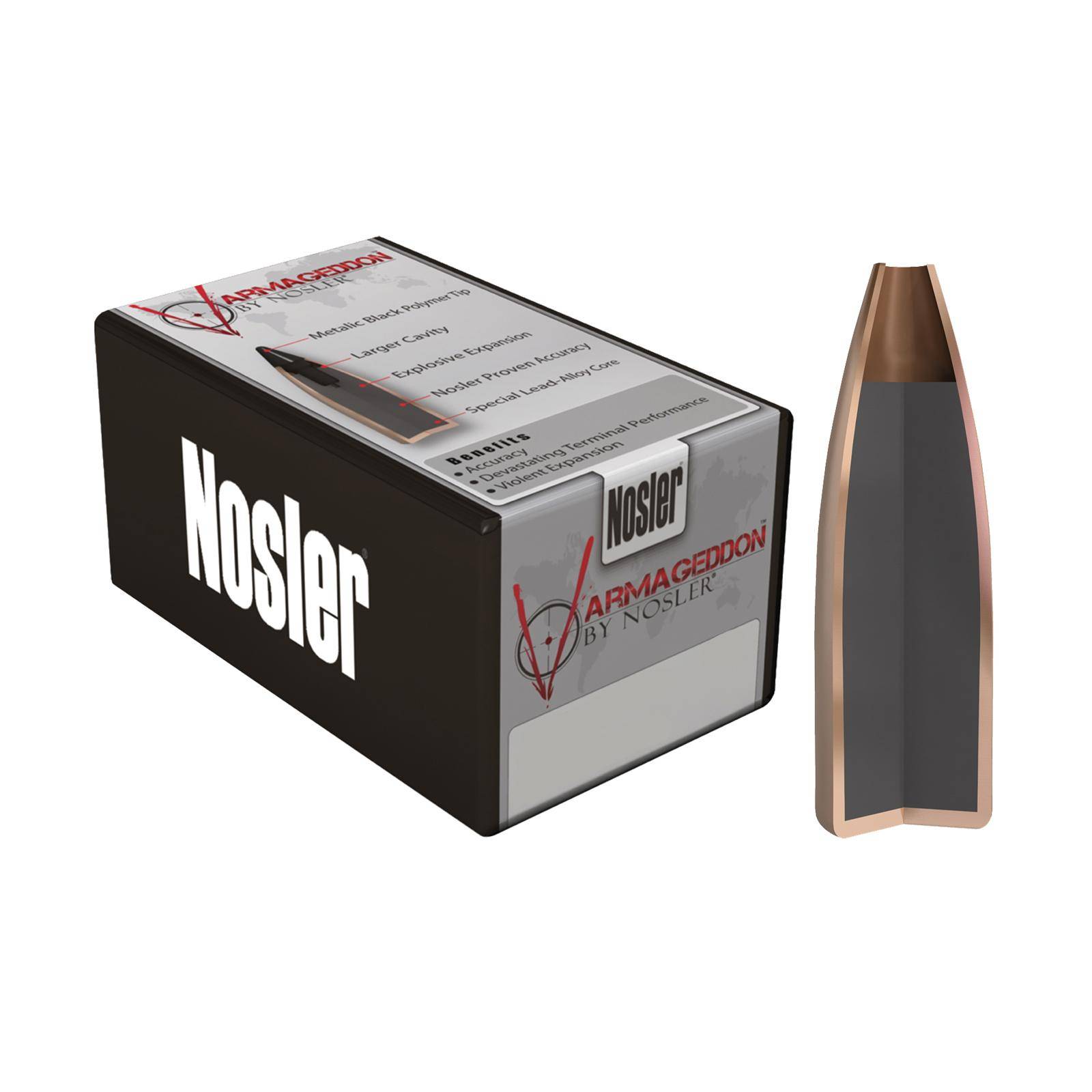Nosler VarMageddon Rifle Bullets 6mm .243" 70 gr FB-TIPPED 100/ct