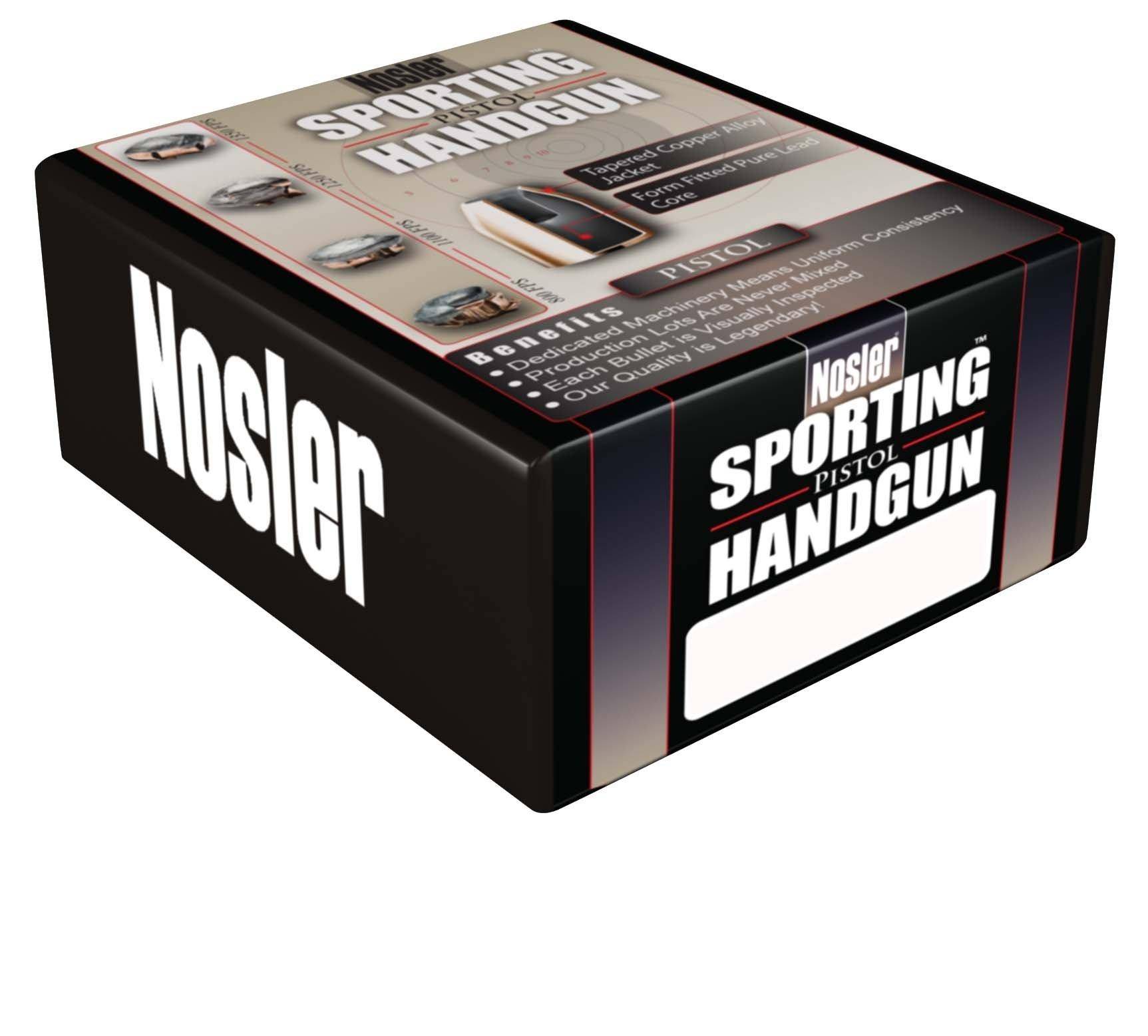 Nosler Sporting Handgun Pistol Bullets 9mm .355" 147gr JHP 250/ct