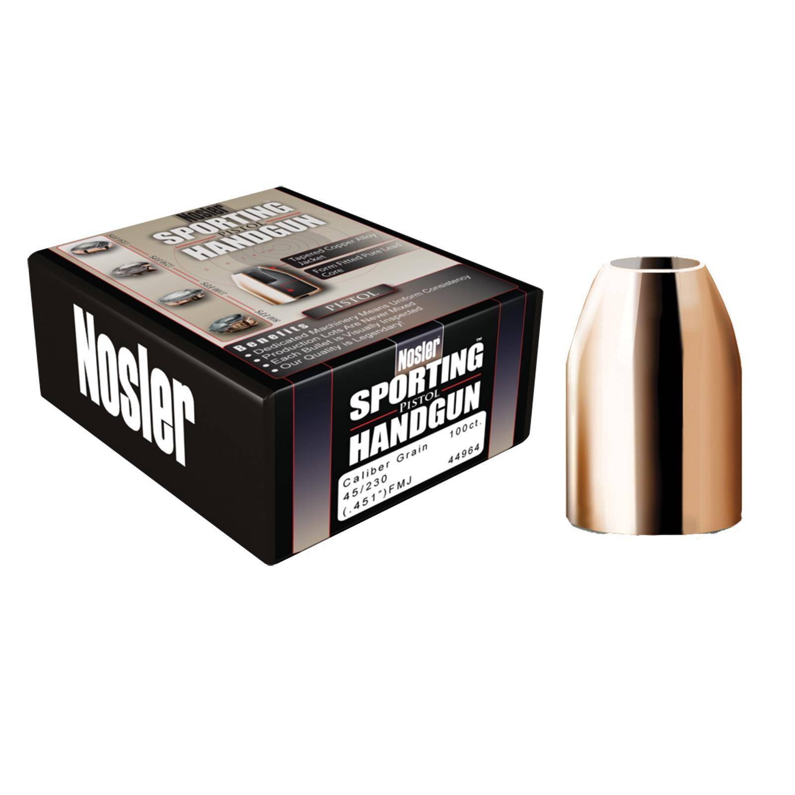 Nosler Sporting Handgun Pistol Bullets 10mm .400" 180 gr JHP 250/ct
