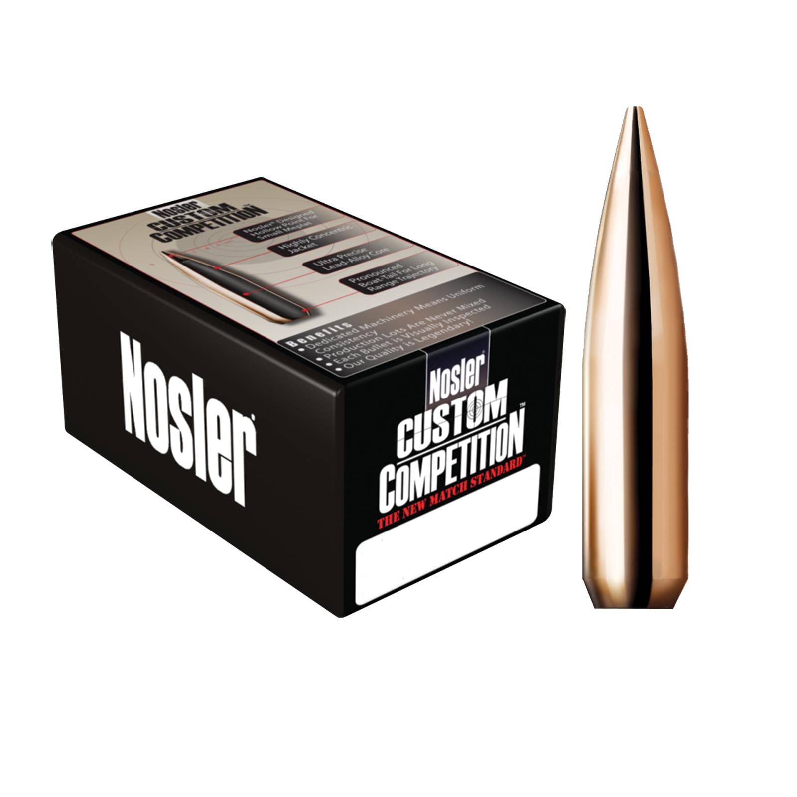 Nosler Custom Competition Rifle Bullets .30 cal .308" 220 gr HPBT 100/ct