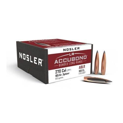 Nosler AccuBond Long Range Rifle Bullets .270 cal .0277" 165 gr ABLR 100/ct