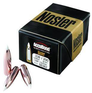 Nosler AccuBond Rifle Bullets .338 cal .338" 200 gr SBT-ACB 50/ct