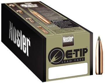 Nosler E-Tip Lead-Free Hunting Rifle Bullets 8mm .323" 180 gr SPTZ E-TIP 50/ct