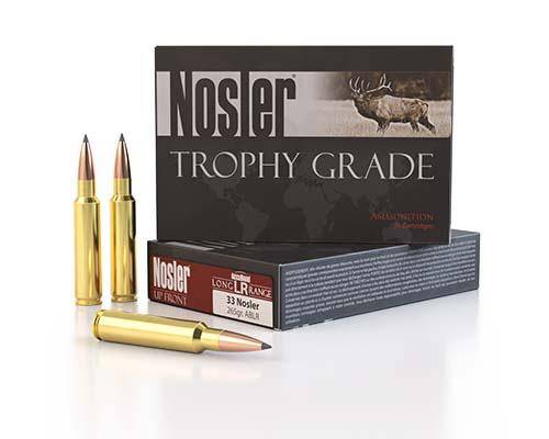 Nosler Accubond Long Range Trophy Grade Rifle Ammunition 33 Nosler 265 gr PT 2775 fps 20/ct