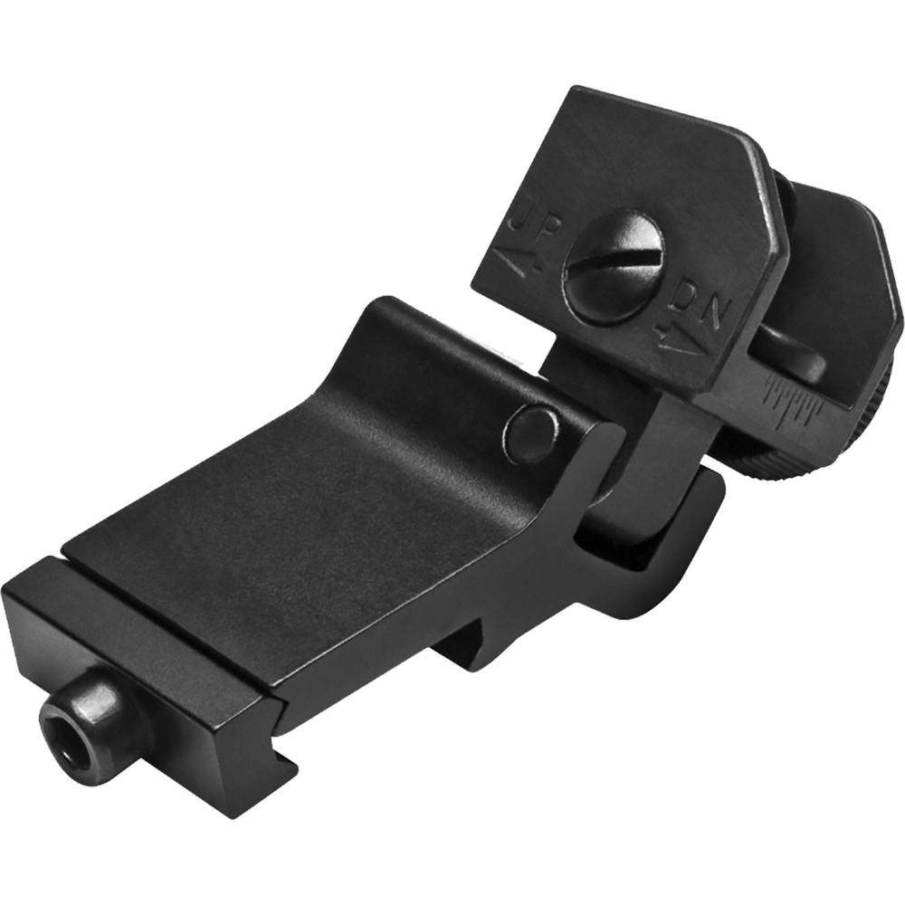 NcStar AR-15 45 Degree Offset Flip-Up Rear Sight Black