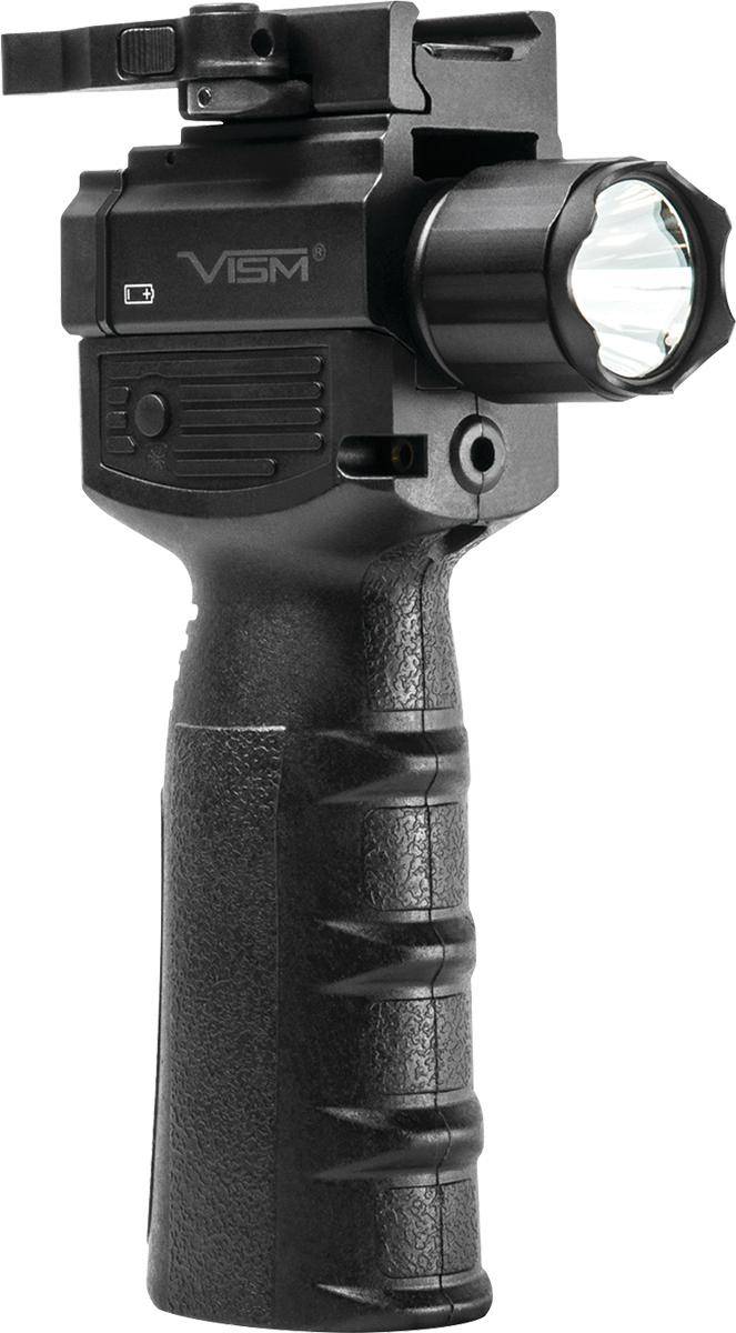 NcSTAR VISM Vertical Grip Weapon Light with Strobe FlashLight & Green Laser 300 Lumen Black