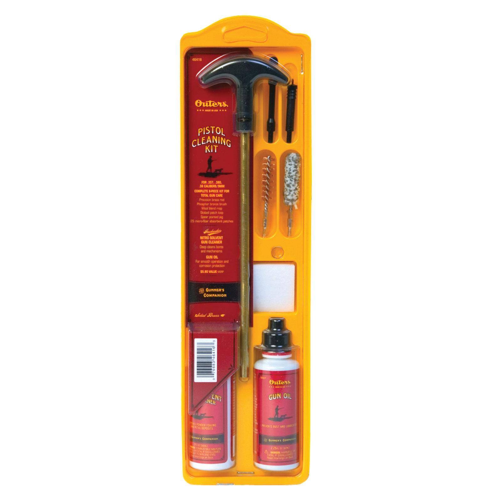 Outers Universal Cleaning Pistol Kit 22 cal